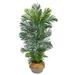 5 Areca Palm Tree in Jute Gray Planter UV (Indoor/Outdoor)