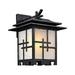 Boluotou Chinese Style Outdoor Waterproof Aluminum Glass Wall Lamp Japanese-Style Simple Antique Vintage Villa Door Hall Garden Patio LED Lights E27 Decoration Lantern Wall Light