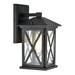 Chloe Lighting 1-light Outdoor Wall Lantern Textured Black Black Painted