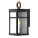 1 Light Extra Small Outdoor Wall Lantern in Transitional Style 5.5 inches Wide By 13 inches High-Black Finish-Led Lamping Type Bailey Street Home