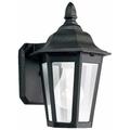 HYYYYH Generation 89822-12 Transitional One Light Outdoor Wall Lantern from Seagull- Collection in Black Finish Small