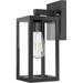 Outdoor Indoor Wall Sconce Outdoor Light Fixtures Wall Mount Anti-Rust Matte Black IP65 Waterproof Outdoor Wall Lantern with Clear Glass Shade E26 Socket Wall Lamp for Garage Doorway 1Pack