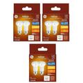 (6 bulbs) GE Relax LED R16 6 watt 400 lumen Dimmable Soft White LED Light Bulb. high definition soft white light