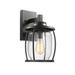 Chloe Transitional 1-light Textured Black Outdoor Wall Sconce