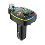 COFEST FM Transmitter in-Car Adapter Type-C PD 20W+ QC3 0 Fast USB Charger Wireless Bluetooth 5 0 Radio Car Kit Hands Free Calling Mp3 Player Receiver Hi Fi Bass Support U Disk Black