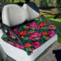 Binienty Durable Golf Cart Seat Covers Cooling Golf Car Seat and Suitable for All Seasons Bright Flowers Palm Anti-hot Summer Golf Cart Seat Towel Blanket for More 2-Seat Golf Carts Machine Washable