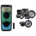 2 Alpine R2-S65 6.5 2-Way+R2-S653 Component Car Speakers+House Party Speaker