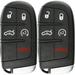 KeylessOption Keyless Entry Remote Car Smart Key Fob Starter for Dodge Dart Charger Challenger M3N-40821302 (Pack of 2)