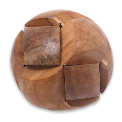 Wood puzzle, 'Tennis Ball'