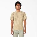 Dickies Men's Newington T-Shirt - Sandstone Overdyed Acid Wash Size L (WSR91)