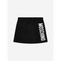 Moschino Kids Girls Jersey Logo Skirt In Black Size 10 Yrs