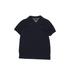 Tommy Hilfiger Short Sleeve Polo Shirt: Blue Print Tops - Kids Girl's Size Large