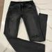 American Eagle Outfitters Jeans | American Eagle Super Stretch Distressed Jegging Skinny Jeans Black Wash Sz 0 | Color: Black | Size: 0