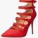 Jessica Simpson Shoes | Jessica Simpson Winka Red Heel Size 5 | Color: Red | Size: 5.5