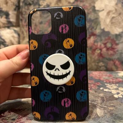 Disney Cell Phones & Accessories | Disney Nightmare Before Christmas Iphone 11 Case + Pop Socket | Color: Black/White | Size: Iphone 11