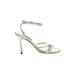 Ralph Lauren Collection Heels: Ivory Animal Print Shoes - Women's Size 8 1/2 - Open Toe