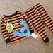 Disney Pajamas | Disney Pixar Monsters Inc Striped Sleepwear Loungewear Pajama Set 18months Nwt | Color: Black/Orange | Size: 18mb