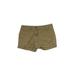 Ann Taylor LOFT Denim Shorts: Tan Print Bottoms - Women's Size 4 - Medium Wash