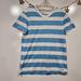 American Eagle Outfitters Shirts | American Eagle Outfitters Mens Vneck Blue White Striped Coastal Tshirt Small | Color: Blue/White | Size: S