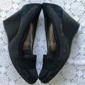 Coach Shoes | Coach Wedge Canvas Suede Penny Loafer | Color: Black | Size: 9.5