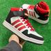 Adidas Shoes | Adidas Postmove Mid Mens Casual Sneaker Shoes White Red Gz3793 New Multi Sz | Color: Black/Red | Size: 12