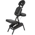 Master Massage Apollo Extra Large Size Portable Massage Chair-Lightweight Aluminum Tattoo Foldable-Sitting Posture Folding Massage Chair-with Larger Cushions and Wheels Bag-in Black