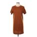 Madewell Casual Dress - Shift: Brown Dresses - Women's Size X-Small