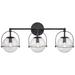 Langford 24" Wide 3-Light Vanity Light - Matte Black