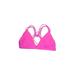 Body Glove Swimsuit Top Pink Hearts Swimwear - Women's Size X-Small