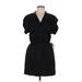 Banana Republic Casual Dress - Shirtdress: Black Dresses - Women's Size 6
