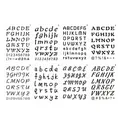 Pochoir de peinture en bois Abc modèle de lettres de l'alphabet dessin calligraphie anglaise
