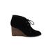 Lucky Brand Ankle Boots: Black Solid Shoes - Women's Size 8 - Almond Toe