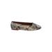 Madewell Flats: Gray Snake Print Shoes - Women's Size 8