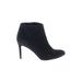 J.Crew Ankle Boots: Blue Print Shoes - Women's Size 9 1/2 - Almond Toe