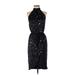 W by Worth Casual Dress Halter Sleeveless: Black Dresses - Women's Size 0