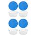 Pyrex 4 Cup Food Storage Container Glass/Plastic in Blue | 10.75 H x 12.25 W x 15.25 D in | Wayfair 7203_7402-PC-MB_4