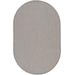 Nourison Ivory/Charcoal Courtyard Area Rug 5' x 8' Oval - Nourison 99446162328