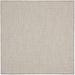 Nourison Ivory/Silver Courtyard Area Rug 4' x Square - Nourison 99446162618