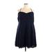 Watters & Watters Cocktail Dress - A-Line: Blue Dresses - Women's Size 24