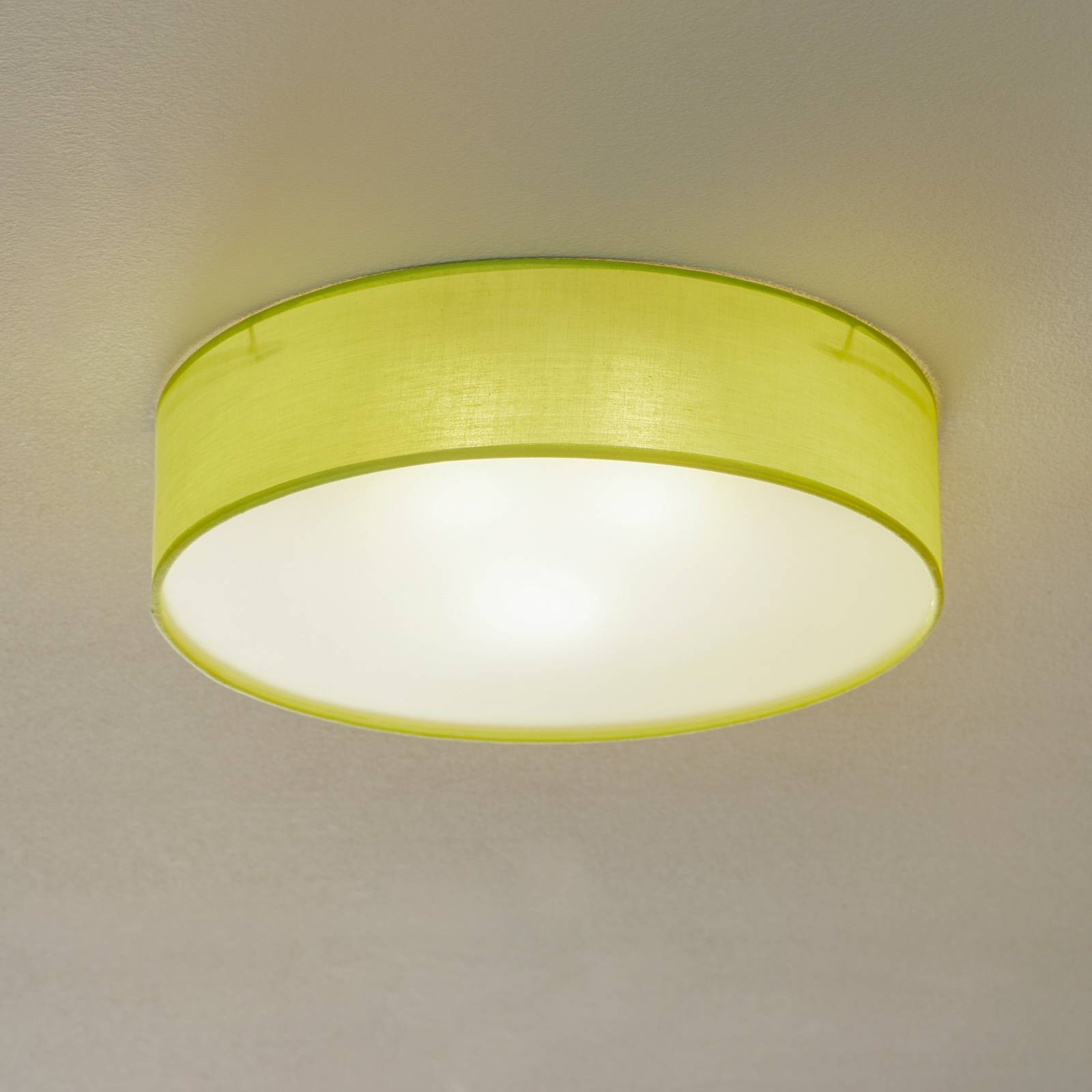 ORION Deckenlampe Jitendra, dimmbar, grün, für Wohn- / Esszimmer, Textil / Stoff / Seide, Modern, Deckenlampe