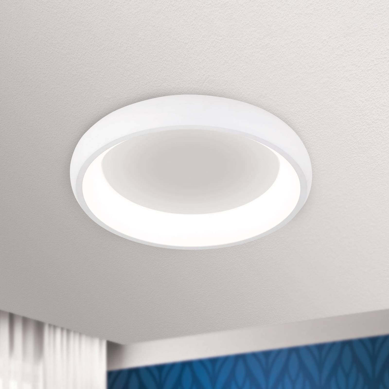 ORION LED Deckenlampe Venur, dimmbar, weiß / opal, für Wohn- / Esszimmer, Aluminium, Modern, LED Deckenleuchte Image