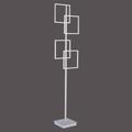 Paul Neuhaus LED Stehlampe Inigo, dimmbar, alu / grau / zink, für Wohn- / Esszimmer, Metall, Modern, LED Stehlampe