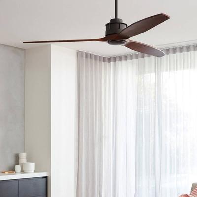 Beacon Lighting Deckenventilator Airfusion Akmani koa/bronze leise, Holz dunkel, für Wohn- / Esszimmer, Holz, Modern