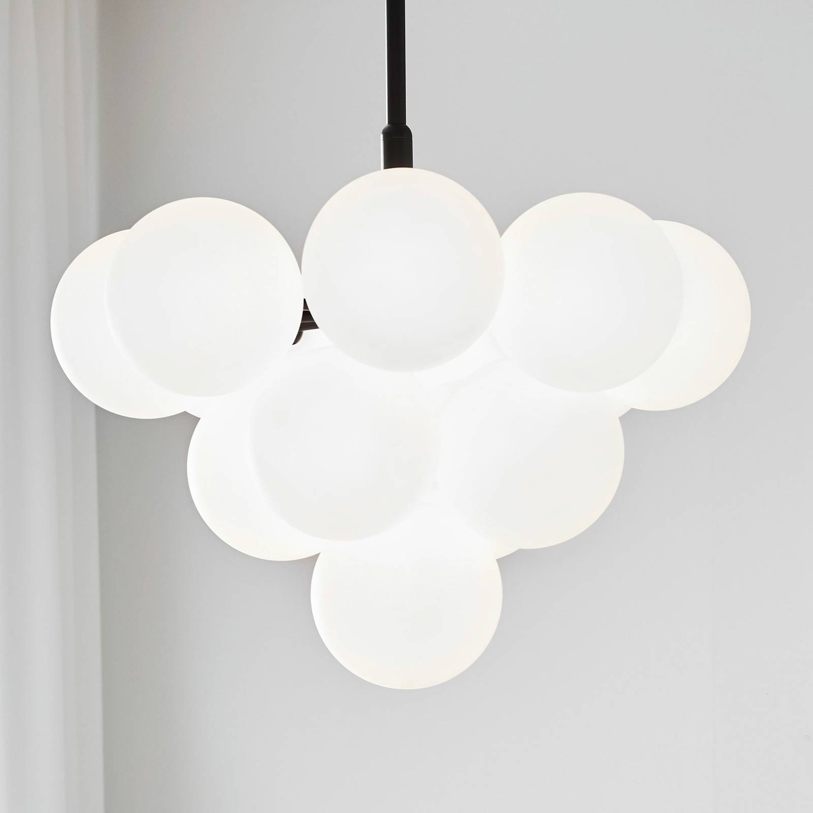 Markslöjd Glas Hängelampe Merlot, dimmbar, schwarz, für Wohn- / Esszimmer, Glas, Modern, Pendelleuchte