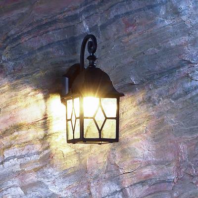 Deko-Light Aussenwandleuchte Sargas, dimmbar, schwarz, Aluminium, Antik, Wandleuchte außen Image