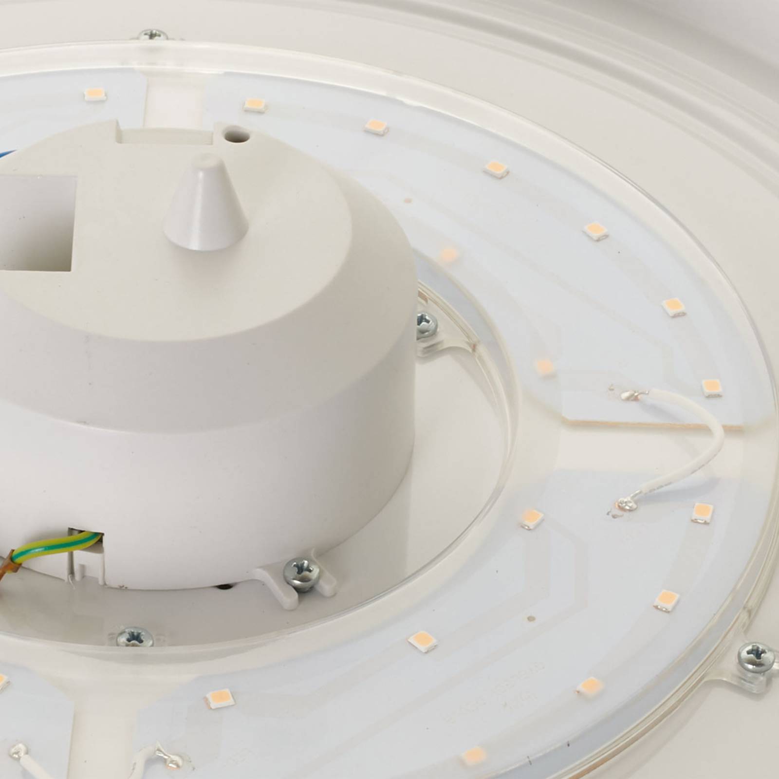 Ledino Deckenlampe mit Bewegungsmelder Altona MNHF3, weiß / opal, für Flurbereich, Kunststoff, Modern, Deckenlampe mit Sensor