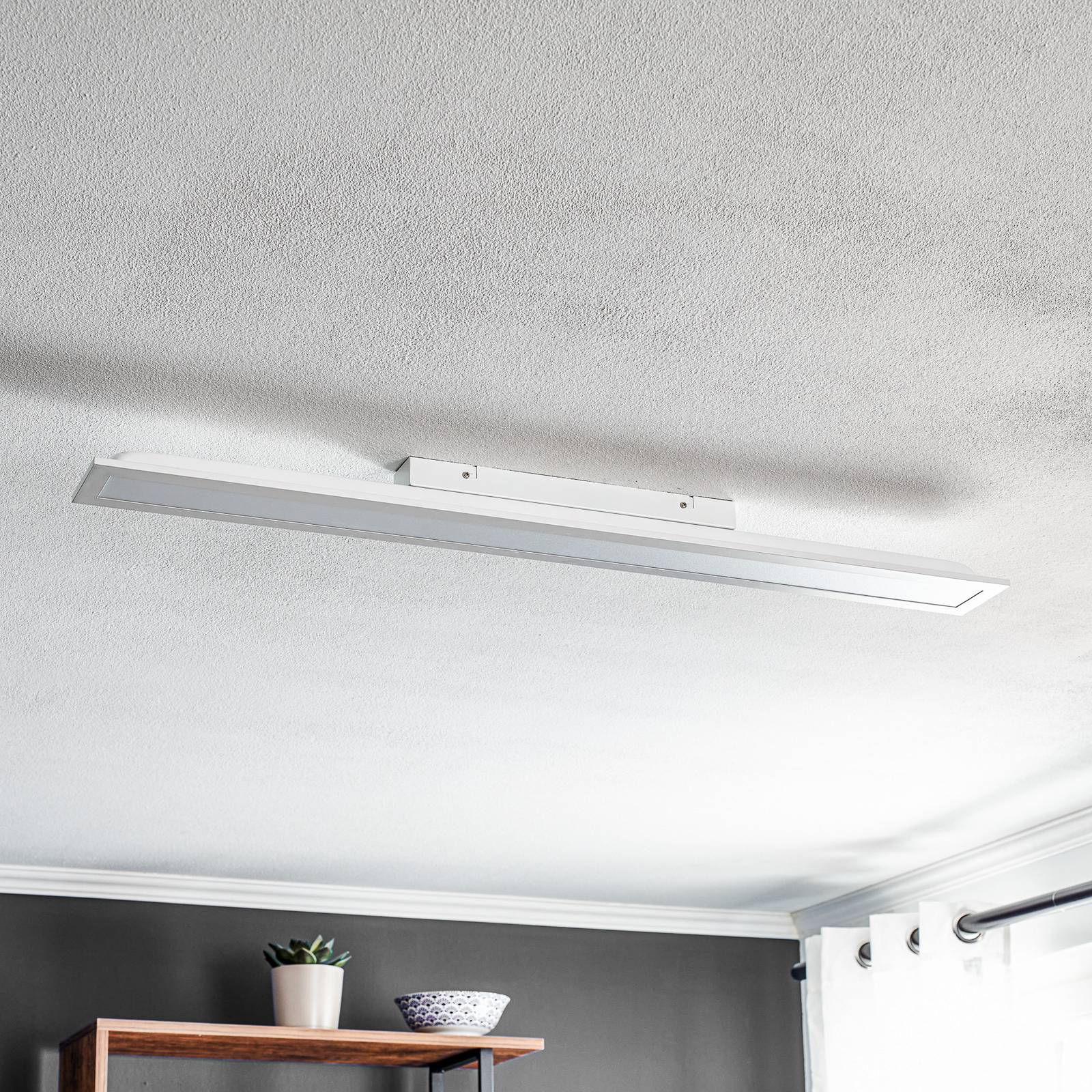 JUST LIGHT. GmbH Deckenlampe mit Bewegungsmelder Fleet, weiß / opal, für Flurbereich, Metall, Modern, Deckenlampe mit Sensor