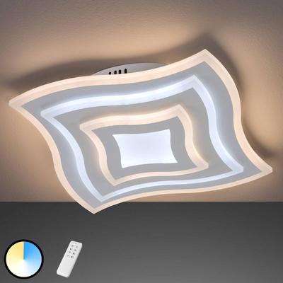 FISCHER & HONSEL LED-Deckenleuchte Gorden mit Fernbedienung, Rahmen Image