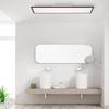 JUST LIGHT. GmbH LED-Aufbaupanel Flat CCT, schwarz, 119 x 29 cm