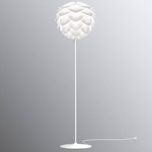 UMAGE Design Stehlampe Silvia, weiß / opal, für Wohn- / Esszimmer, Aluminium, Design, Stehlampe